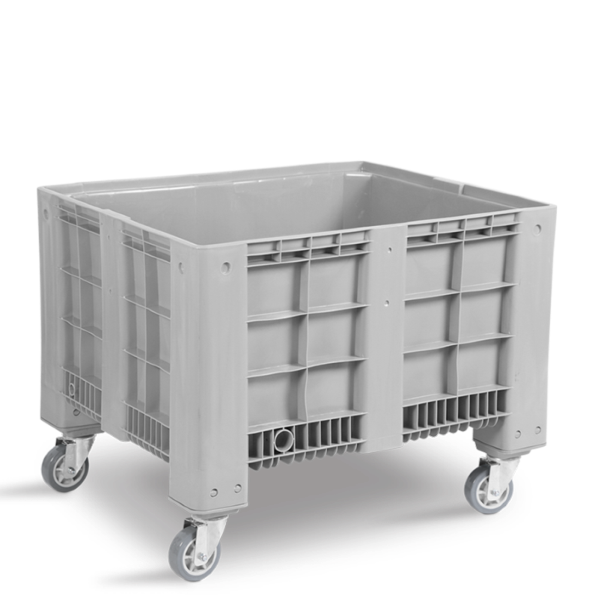 Carro coletor fechado 570l com rodas